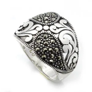 Taşsız/Sade Bayan Gümüş Yüzük HSBY-377