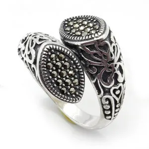 Taşsız/Sade Bayan Gümüş Yüzük HSBY-385