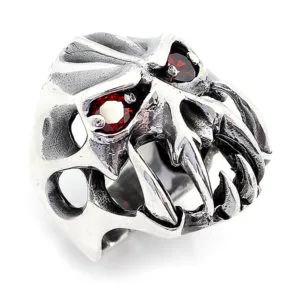 Hayvan Figürlü Erkek Gümüş Yüzük HSH-092