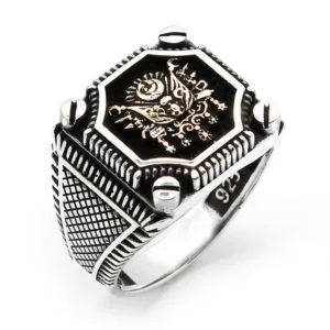 Taşsız/Sade Erkek Gümüş Yüzük HS-798-AR