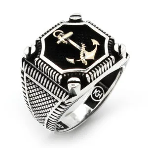 Taşsız/Sade Erkek Gümüş Yüzük HS-798-CA