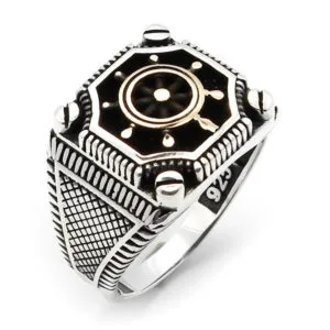 Taşsız/Sade Erkek Gümüş Yüzük HS-798-DU