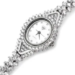 Zirkon Taşlı Gümüş Saat HSZSAAT-009