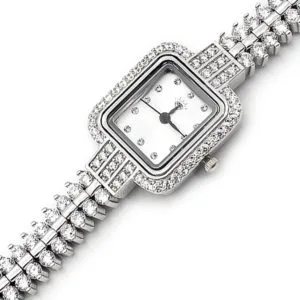 Zirkon Taşlı Gümüş Saat HSZSAAT-010