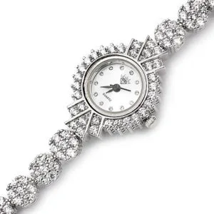 Zirkon Taşlı Gümüş Saat HSZSAAT-011