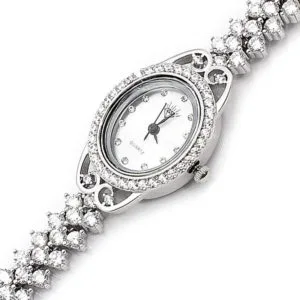 Zirkon Taşlı Gümüş Saat HSZSAAT-013