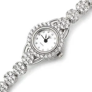 Zirkon Taşlı Gümüş Saat HSZSAAT-015