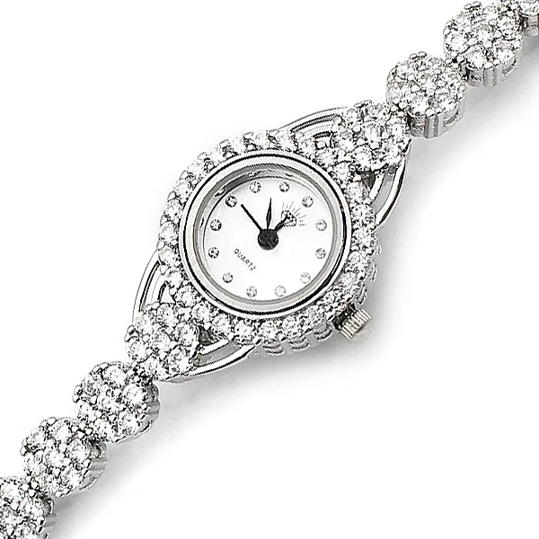 Zirkon Taşlı Gümüş Saat HSZSAAT-015