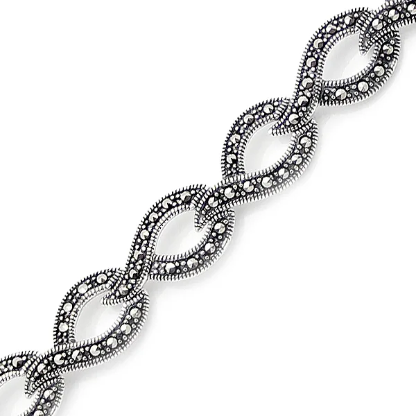 Sade/Taşsız Gümüş Bileklik HSBLK-118