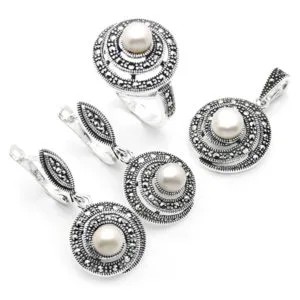 İncili Gümüş Set/Takım HSST-100