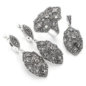 Taşsız/Sade Gümüş Set/Takım HSST-224