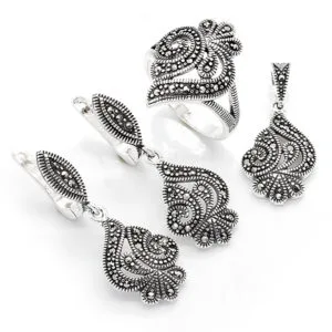 Taşsız/Sade Gümüş Set/Takım HSST-232