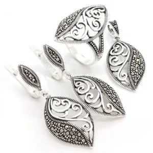 Taşsız/Sade Gümüş Set/Takım HSST-281