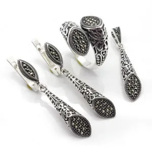 Taşsız/Sade Gümüş Set/Takım HSST-290